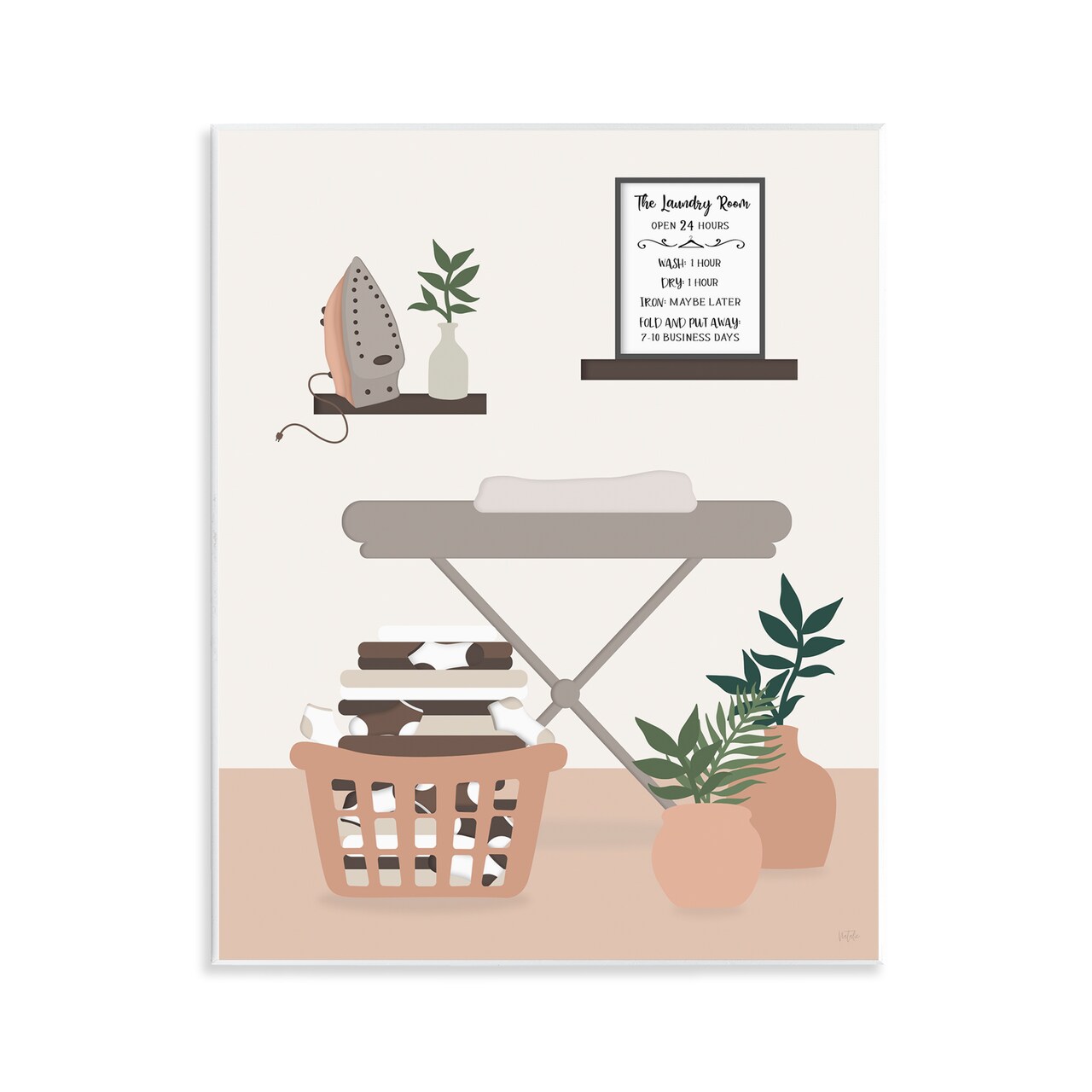 Stupell Industries Laundry Rules Modern View Wall Plaque Design by Natalie Carpentieri